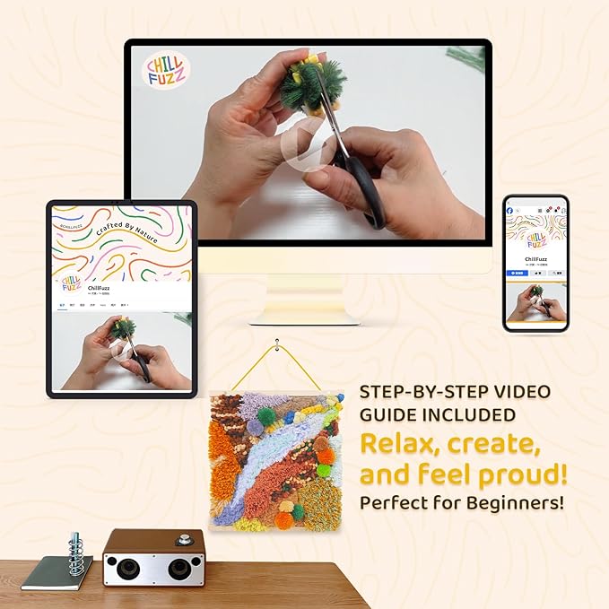 ChillFuzz DIY Moss Wall Art Kit Natural Preserved Moss Frame Handmade Greenery Decor for Home & Office Craft Set Yellow Oasis