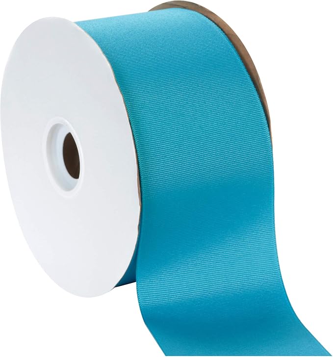 BERWICK Offray 3" Grosgrain Ribbon, Turquoise Blue, 50 Yards by BerwickOffray
