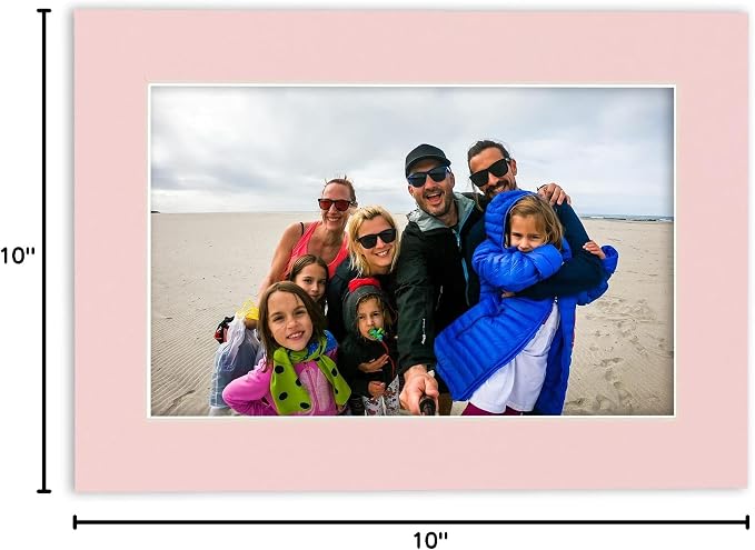 8.5x11 Mat for 12x16 Frame - Precut Mat Board Acid-Free Mixed Colors 8.5x11 Photo Matte For a 12x16 Picture Frame, Premium Matboard for Family Photos, Show Kits, Art, Picture Framing, Pack of 25 Mats - Image 9