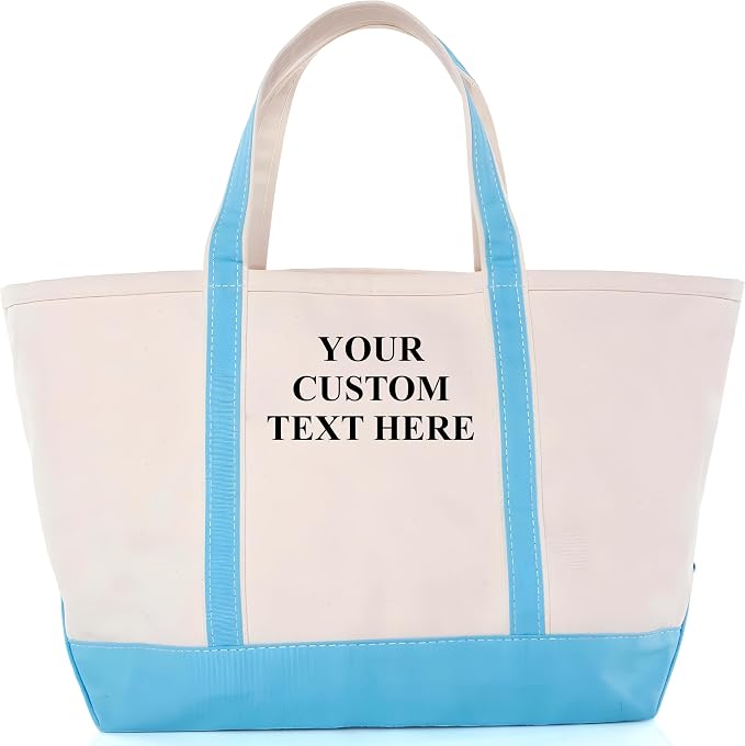 CB STATION Large Classic Tote - Canvas Tote Bag for Women - Multi-Colored Design, Perfect for Travel and Shopping by CBSTATION