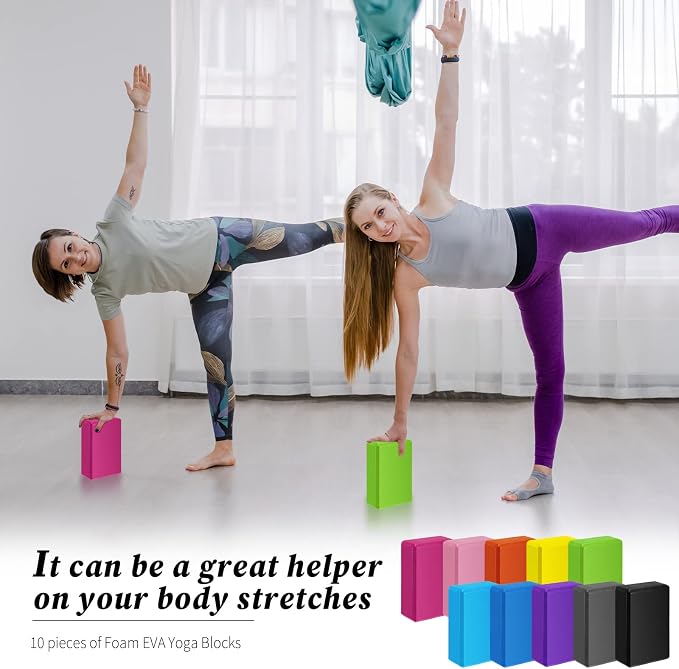10 Pcs Yoga Blocks Bulk Foam EVA Blocks for Yoga - Image 4