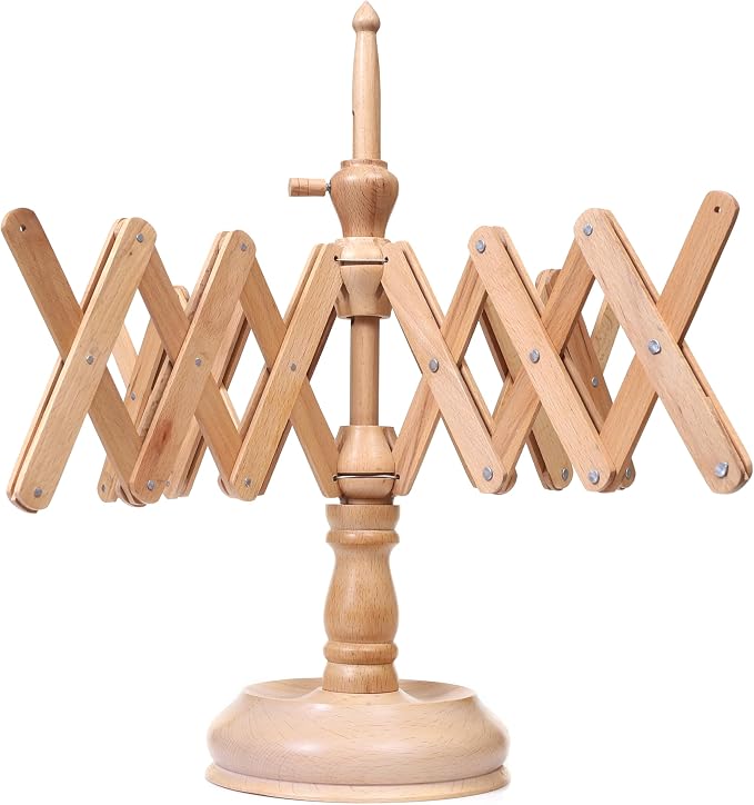 Artistic International Wooden Yarn Winder Set - Handcrafted Yarn Ball Winder for Knitting & Crocheting (Beechwood Swift AT) - Image 7