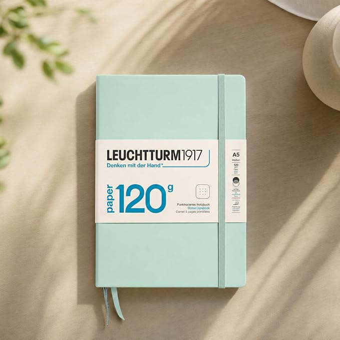 LEUCHTTURM1917 - 120G Special Edition - Medium A5 Dotted Hardcover Notebook (Mint) - 203 Numbered Pages with 120gsm Paper - Image 3