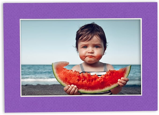 8x10 Mat for 12x16 Frame - Precut Mat Board Acid-Free Purple 8x10 Photo Matte Made to Fit a 12x16 Picture Frame, Premium Matboard for Family Photos, Show Kits, Art, Picture Framing, Pack of 100 Mats - Image 6