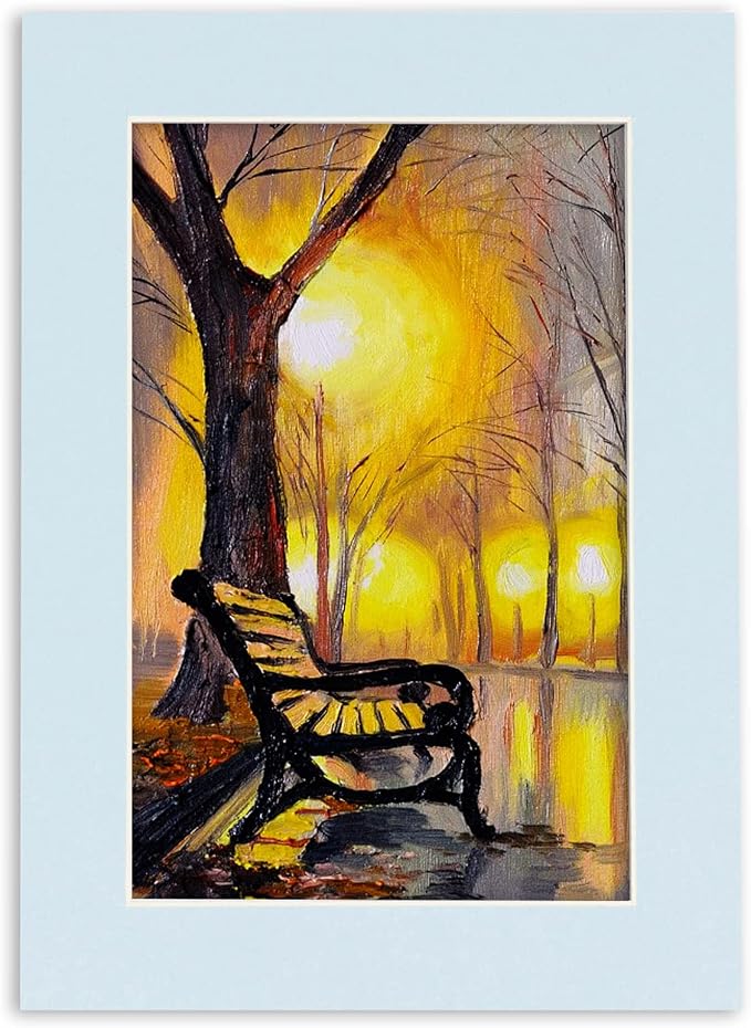 11x14 Mat for 12x18 Frame - Precut Mat Board Acid-Free Show Kit with Backing Board, and Clear Bags Baby Blue 11x14 Photo Matte Made to Fit a 12x18 Picture Frame Matboard for Framing, Pack of 10 Mats - Image 9