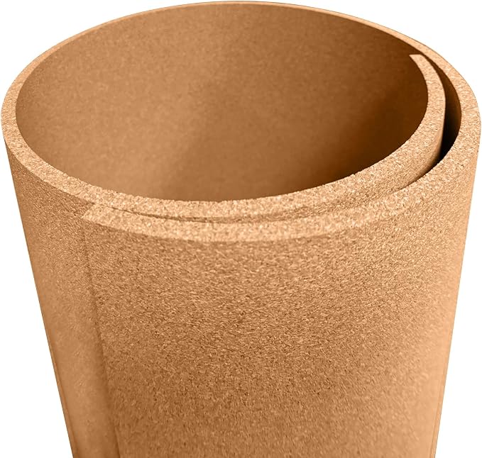 Manton Cork Premium Cork Roll - 4' x 12' x 3/8" | 100% Natural Facing Grade Cork Sheets for Bulletin Boards, Photo and Message Push Pin Displays, Home School Office by MantonCork