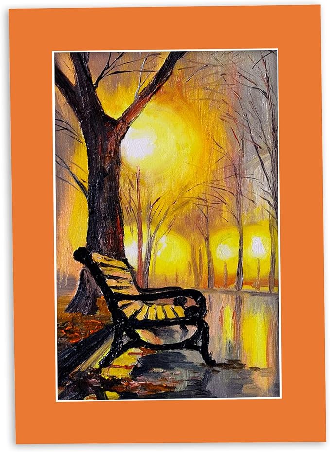 11x14 Mat for 12x16 Frame - Precut Mat Board Acid-Free Show Kit with Backing Board, and Clear Bags Orange 11x14 Photo Matte Made to Fit a 12x16 Picture Frame Matboard for Framing, Pack of 100 Mats - Image 8