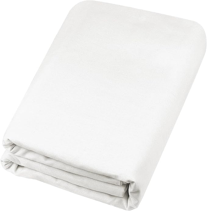 100% Cotton Muslin Fabric, 59 inch x 10 Yards, Bleached | Medium Weight, Muslin Linen Fabric Material, For Sewing Material Apparel Cloth by HOTGODEN
