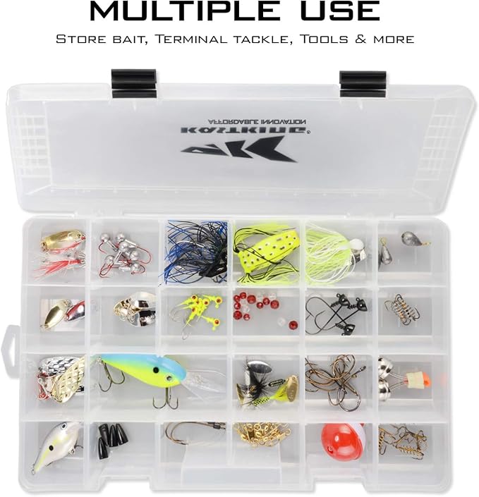 KastKing Utility Tackle Boxes, 3600 and 3700 Fishing Tackle Trays | Plastic Storage Organizer Box with Removable Dividers, Durable, Fishing Tackle Storage, Box Organizer - Image 5