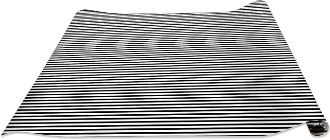 Jillson Roberts Gift Wrapping Paper, Black White Stripe (8 Rolls 5ft x 30in) - Image 3