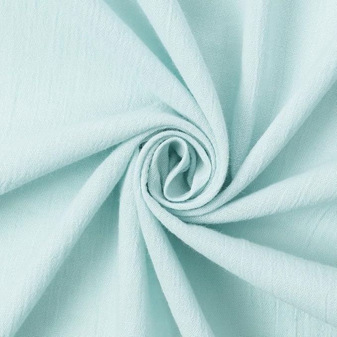 AK TRADING CO. 50" Wide 100% Cotton Island Breeze Gauze Fabric by The Yard – Lightweight, Breathable Material for Apparel, Crafts, Home Décor, Photoshoots, & DIY Projects (Baby Blue, 10 Yards) by Fabrics%7CEventDecor%7CCrafts%7CUpholsteryFoam