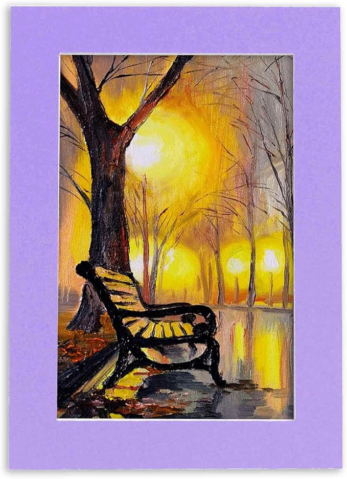 11x14 Mat for 12x18 Frame - Precut Mat Board Acid-Free Light Purple 11x14 Photo Matte For a 12x18 Picture Frame, Premium Matboard for Family Photos, Show Kits, Art, Picture Framing, Pack of 25 Mats - Image 8