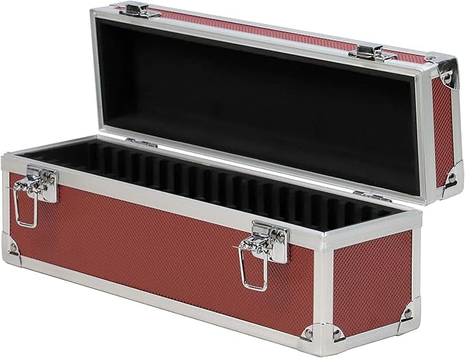 Ursae Minoris Elite Red Aluminum Box for 20 Certified or Certified-Style Coin Holders NGC, PCGS, ANACS, Elite, Lighthouse, BCW by Ursae+Minoris