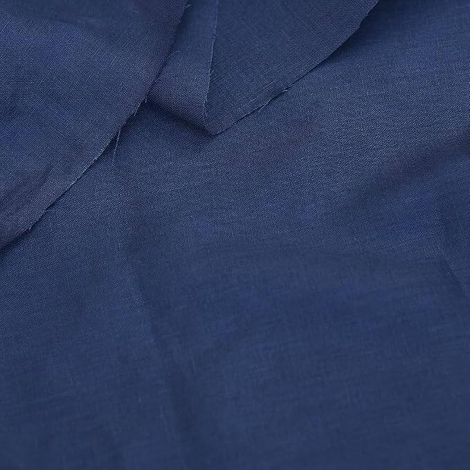 Japan Nature 100% Linen Fabric for Clothing, Home Decor, Pillow, Sofa, 55" Width, Craft by The Yard (Blue, 3 Yard) - Image 5