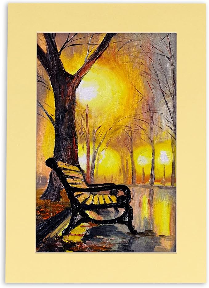 11x14 Mat for 12x18 Frame - Precut Mat Board Acid-Free Soft Yellow 11x14 Photo Matte For a 12x18 Picture Frame, Premium Matboard for Family Photos, Show Kits, Art, Picture Framing, Pack of 1 Mat - Image 8