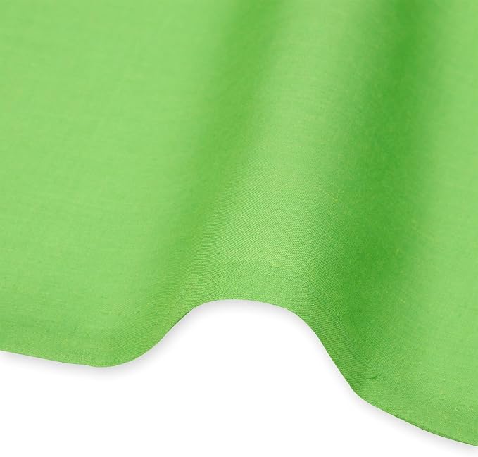 Cotton Broadcloth Fabric Lightweight Soft Solid Woven Polyester Blend By The Yard & Wholesale - Apple Green (20 Yards) - Image 3