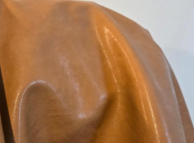 Camel Soft Faux Leather Fabric PU (Peta Approved Vegan) Leather by the Yard Synthetic Pleather 0.9 mm Nappa 54 inch Width Soft Smooth Upholstery (Camel, BY THE Yard) - Image 7