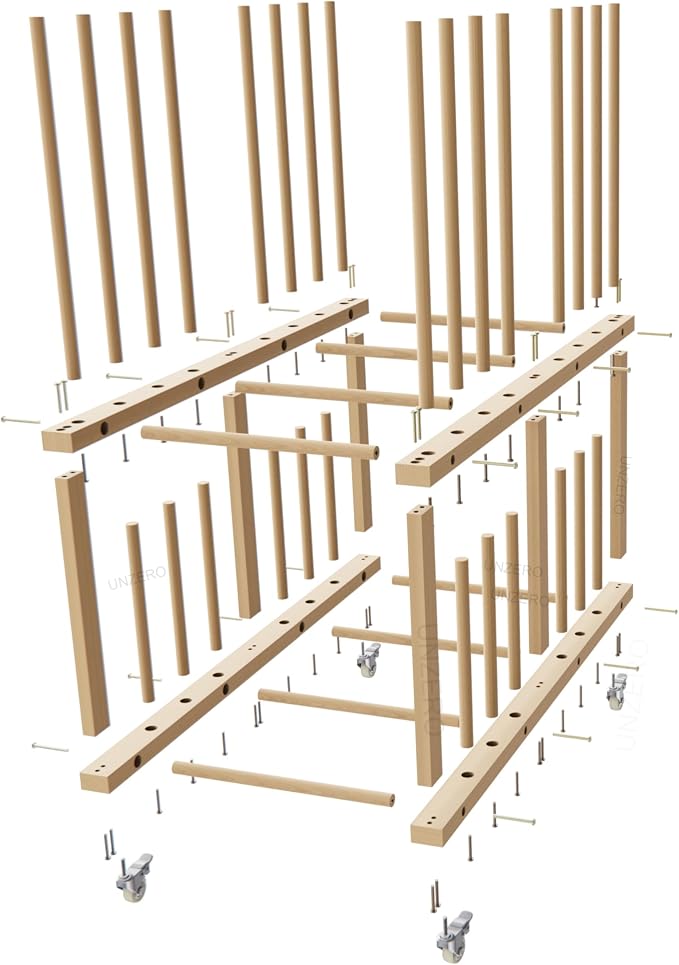 Art Storage Rack, Art Canvas Storage, Art Drying Rack, Canvas Boards Rack Art Storage with Handle & Caster Wheels for Drawing Board, Panel, Paper Pad for - Image 8