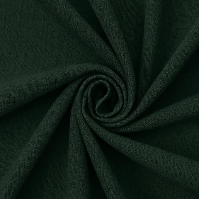 AK TRADING CO. 50" Wide 100% Cotton Island Breeze Gauze Fabric by The Yard – Lightweight, Breathable Material for Apparel, Crafts, Home Décor, Photoshoots, & DIY Projects (Hunter Green, 10 Yards) by Fabrics%7CEventDecor%7CCrafts%7CUpholsteryFoam