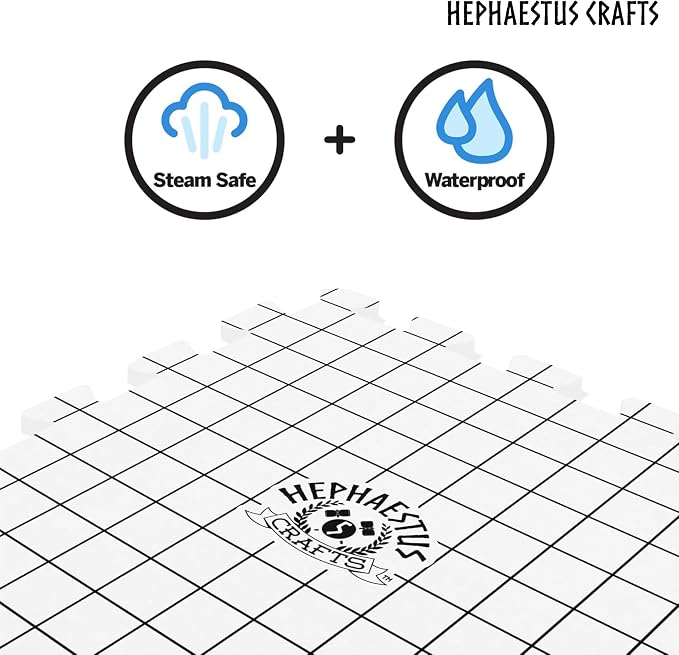 Hephaestus Crafts Blocking Mats for Knitting - Pack of 9 GRAY Blocking Boards with Grids for Needlepoint or Crochet. 150 T-pins | Blocking Boards with Grids for Needlepoint or Crochet, Includes 150 T Pins - Image 6