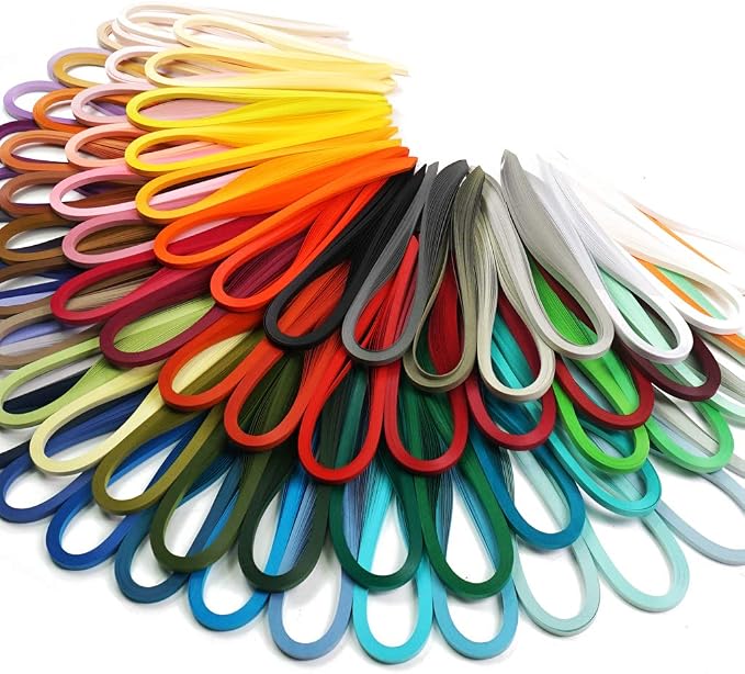 JUYA Quilling Strips Set 2880 Strips 72 Colors 1.5mm | Extensive 72-Color Palette, 116 GSM TANT Paper, 39cm (15.35in) x 1.5mm (0.06in), Consistent Color Quality, Resists Fading - Image 2