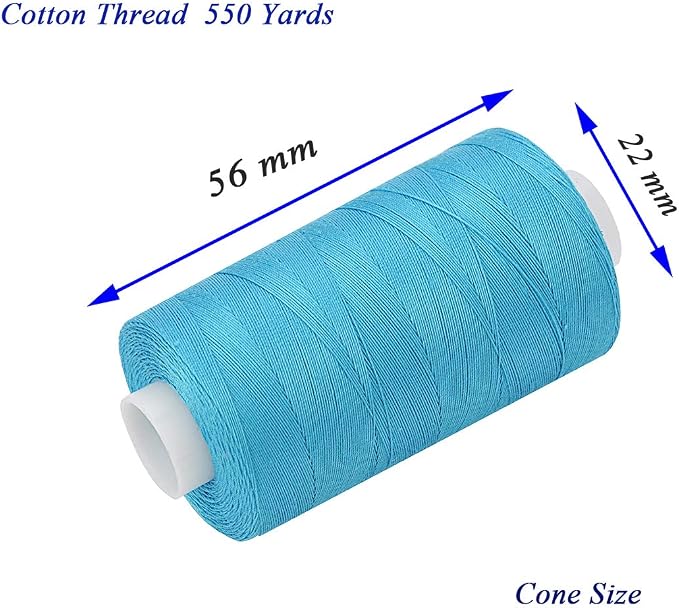 Simthread 12 Colors All Purposes Cotton Quilting Thread for Piecing Sewing Appliqué Embroidery etc - Image 2