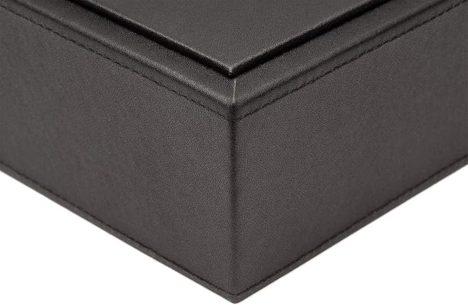 Armory by Castle - Leatherette Two Stackable Paper Trays Desk Organizer - Clutter Organizer for Home, Office, Personal, and Employee Files (Two Paper Trays - Stackable) - Image 5