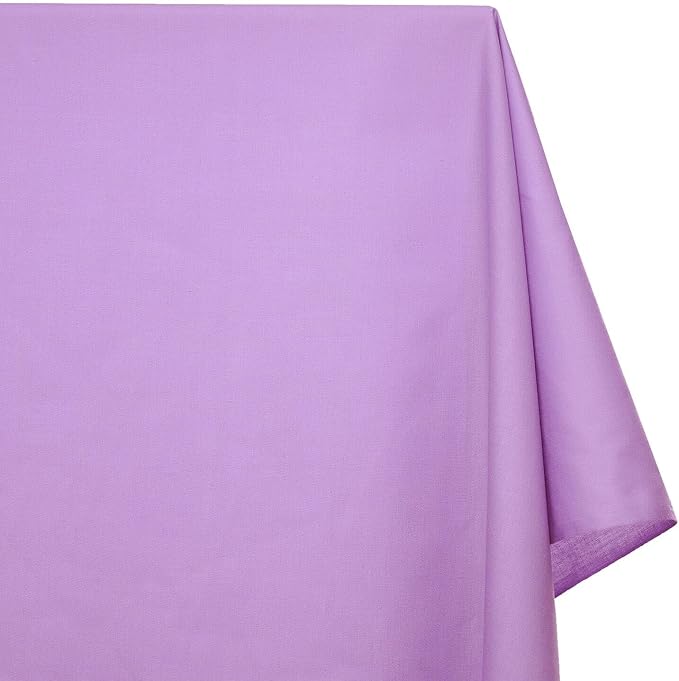 Cotton Polyester Broadcloth (44/45 Inch) Plain Weave Fabric by The Yard - for Sewing Fashion Apparel, Decor, & More (Lilac, 1 Yard) - Image 2