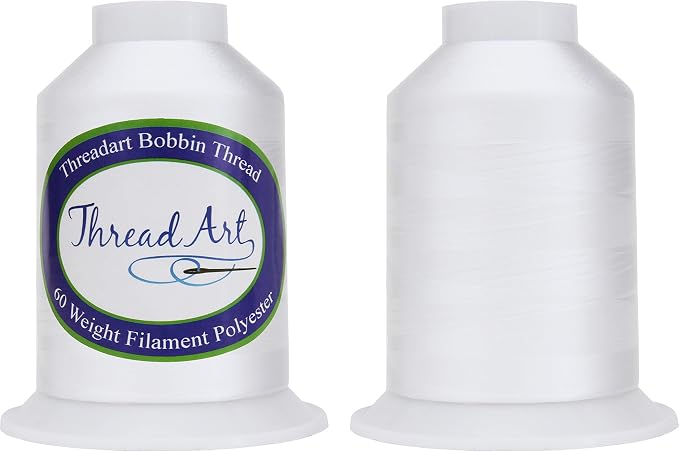 ThreadArt Ultimate Embroidery Starter Kit, 160 Cones + Stabilizer & Bobbin | Machine embroidery starter kit with polyester thread, stabilizer, bobbins and rack. Works with all embroidery machines. - Image 2
