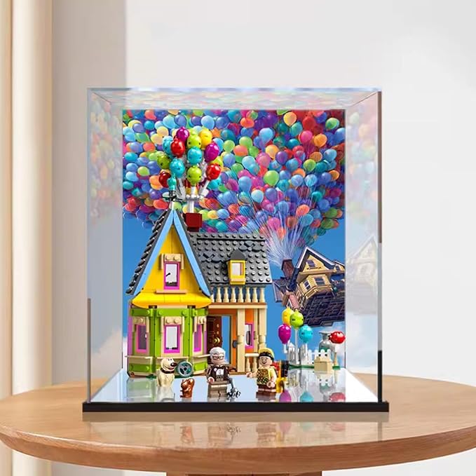 Acrylic Display Case for Lego Disney and Pixar 'Up' House 43217,Showcase,Protect & Decorate Models with Dustproof Storage,Gifts (Background C) - Image 2