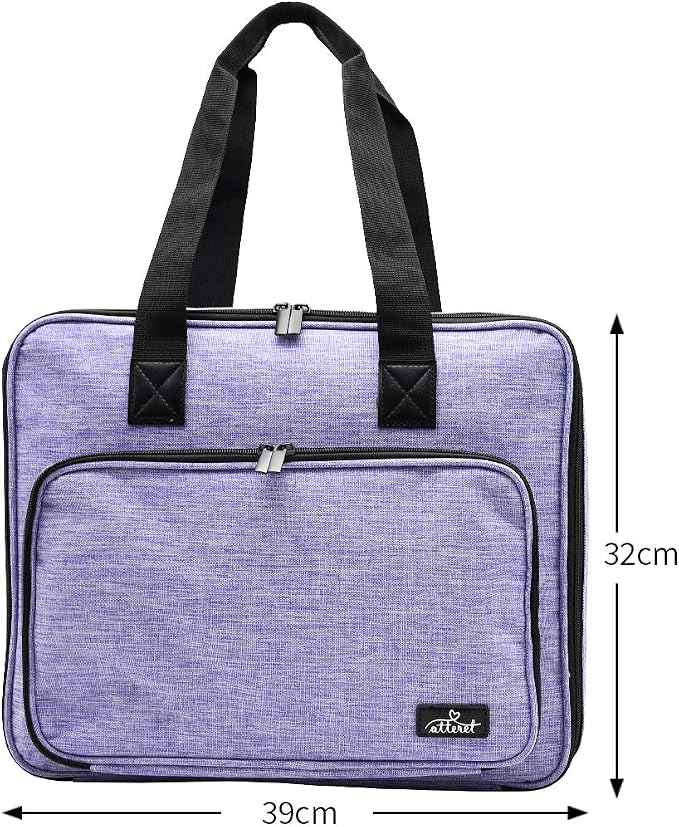 ATTERET Full Range Embroidery and Cross Stitch Starter Kit with Premium Storage Organizer Bag, Includes 99 DMC Coded Cotton Threads, 9 Metallic Floss, 3 Hoops, Needles, Scissors + More (Purple) - Image 4