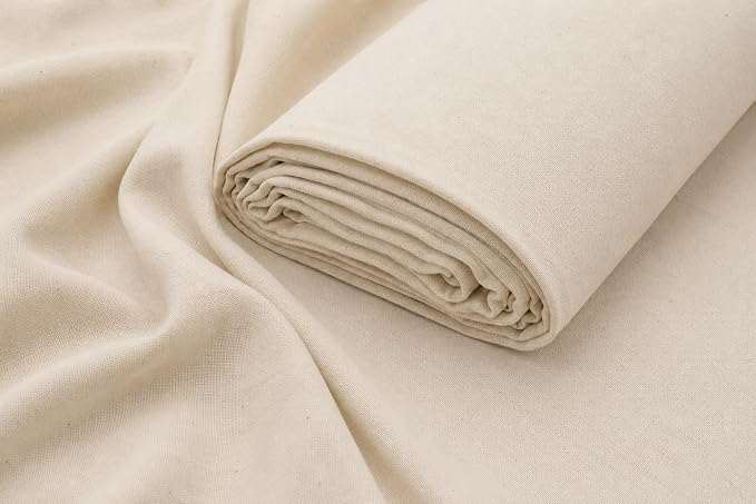 Sedona Designz Natural 100% Cotton Muslin Fabric – Unbleached Draping Textile by The Yard, 60 Inch Wide (1 Yard) by SedonaDesignz