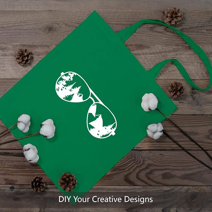 TOPDesign 24-Pack Economical 16"x15" Kelly Green Cotton Tote Bag, Lightweight Medium Reusable Grocery Shopping Cloth Bags, Suitable for DIY, Advertising, Promotion, Gift, Activity - Image 4