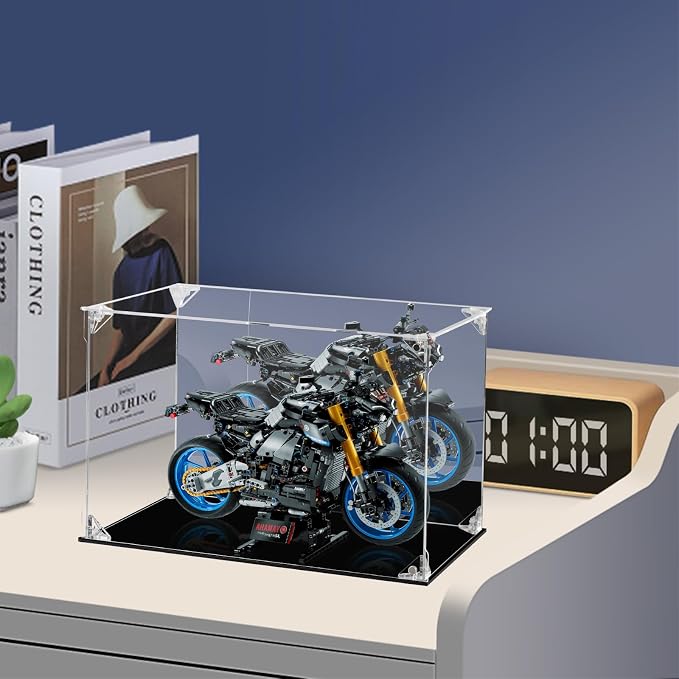 Acrylic Display Case Clear Action Figure Display Case with Mirrored Back, Dustproof Protection Display Box Alternative Glass Case for Collectibles Figures Models Doll Toys (12x8x8 inch, 30x20x20 cm) - Image 4