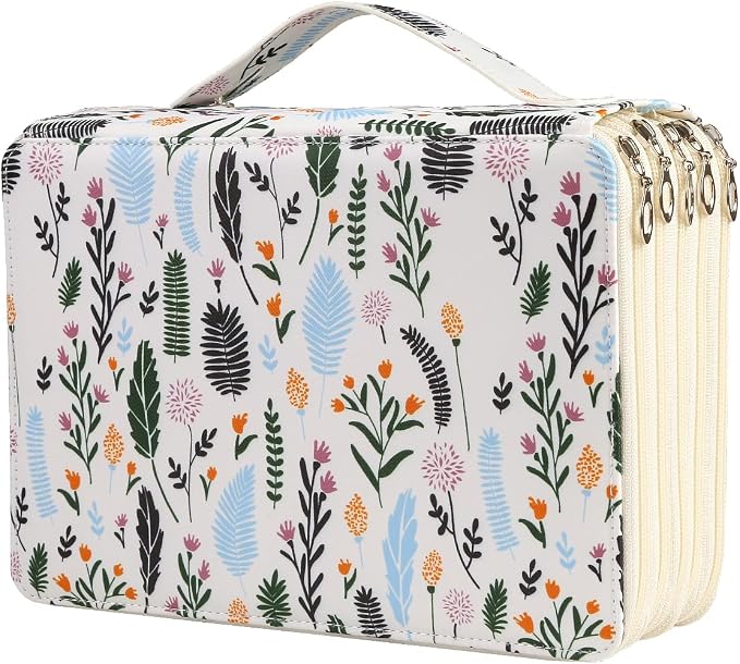 250 Slots Colored Pencil Case Organizer, 5 Layer Bag | Twill Oxford fabric,255 elastic loops,detachable handle,for travel,home storage, drawing tools,creative gifts by Lbxgap