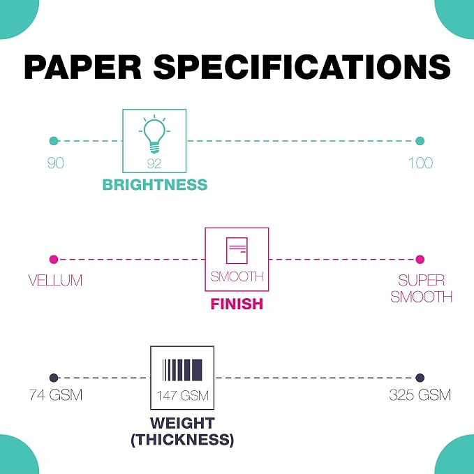 Springhill 8.5” x 11” Goldenrod Yellow Colored Cardstock Paper, 67lb Vellum Bristol, 147gsm, 250 Sheets (1 Ream) – Premium Lightweight Cardstock, Vellum Printer Paper with Textured Finish – 086008R - Image 3