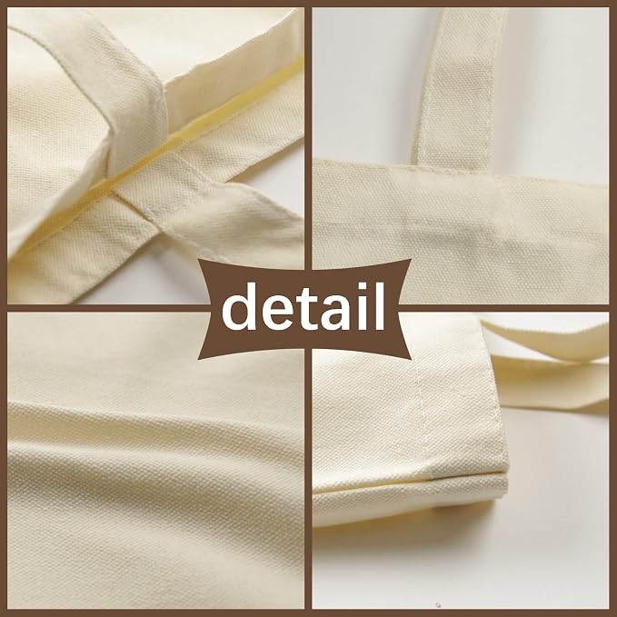 OKBA Sublimation Tote Bags, Canvas Bags Bulk Blank Tote Bags, Reusable Shopping Bags for Decorating DIY Crafting - Image 3