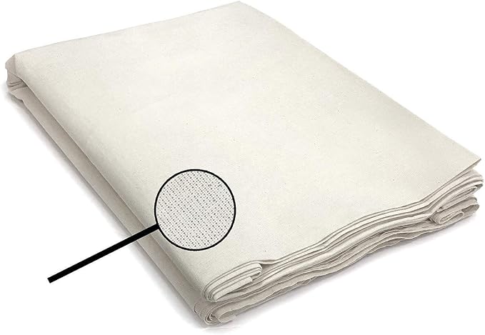 60" Wide Natural Muslin Cotton Fabric – Lightweight Muselina Bolt for Sewing, Quilting, Upholstery Lining, Extra Wide Curtain Cloth, Natural Material for Wedding, Soft Embroidery - 100 Yards - Image 2
