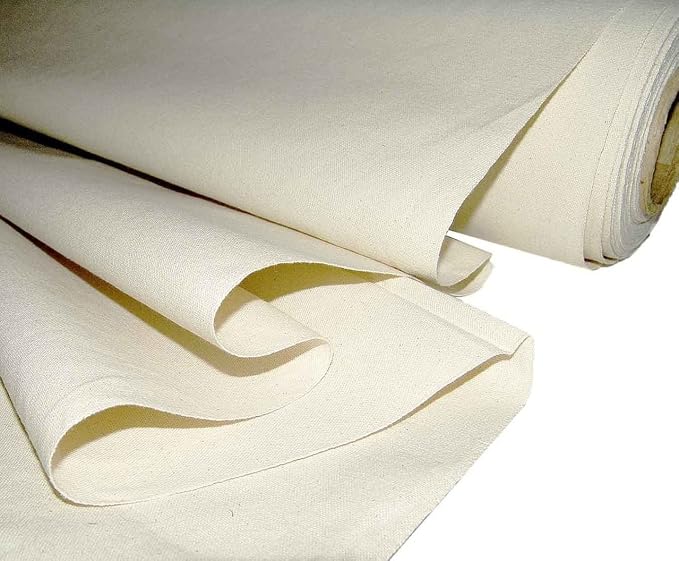 AK TRADING CO. Premium 10oz Natural Cotton Duck Canvas Fabric | Heavyweight | 63'' Wide | Arts & Crafts, Upholstery, Home Projects - 50 Yards - Image 3