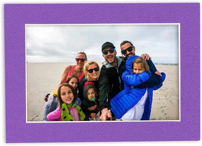 8x10 Mat for 12x16 Frame - Precut Mat Board Acid-Free Purple 8x10 Photo Matte Made to Fit a 12x16 Picture Frame, Premium Matboard for Family Photos, Show Kits, Art, Picture Framing, Pack of 100 Mats - Image 5