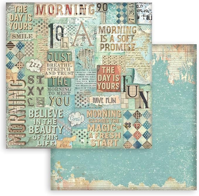 Stamperia - Scrapbook Paper Pad for Scrapbooking, Albums, Cards, Bullet Journals, and More, Acid Free, Double-Sided, Perfect for Crafts and Gifting (Furry Friends Background Selection) (20.3 x 20.3 cm - Image 6