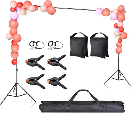 8.5 x 10 Ft Backdrop Banner Stand Support System with Carrying Bag for Booth Parties Events Photography Background