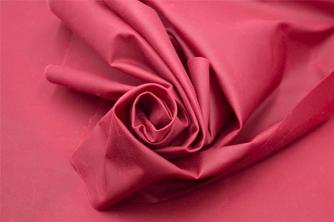Walker and Hawkes Wax 100% Cotton Canvas Fabric Antique Finish Waxed Oilskin Cloth, Red - Sample (20 x 15cm) by WalkerandHawkes
