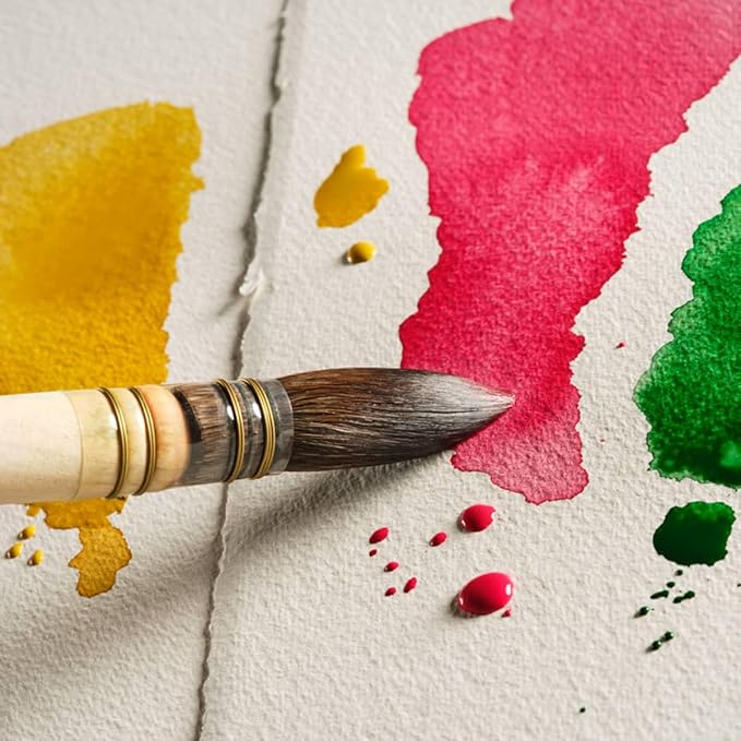 Magnani Watercolour Paper Pad, Fine Grain, 300 g/m, 100% Cotton, Round Screen Paper (18 x 26 cm) - Image 3