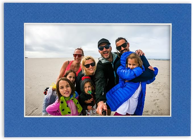8x10 Mat for 12x16 Frame - Precut Mat Board Acid-Free Show Kit with Backing Board, and Clear Bags Royal Blue 8x10 Photo Matte Made to Fit a 12x16 Picture Frame Matboard for Framing, Pack of 1 Mat - Image 7