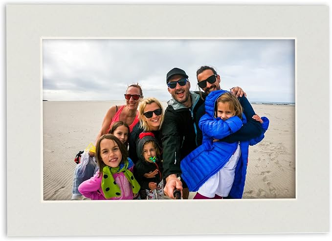 8.5x11 Mat for 12x16 Frame - Precut Mat Board Acid-Free Mixed Colors 8.5x11 Photo Matte For a 12x16 Picture Frame, Premium Matboard for Family Photos, Show Kits, Art, Picture Framing, Pack of 10 Mats - Image 4