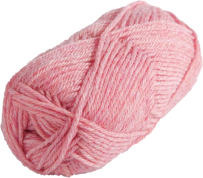 Knit Picks Wool of the Andes Pink 100% Wool Yarn Pack for Knitting | 10 skeins (500g total) of soft worsted weight crocheting yarn in Blossom Heather color, good for felting. - Image 2