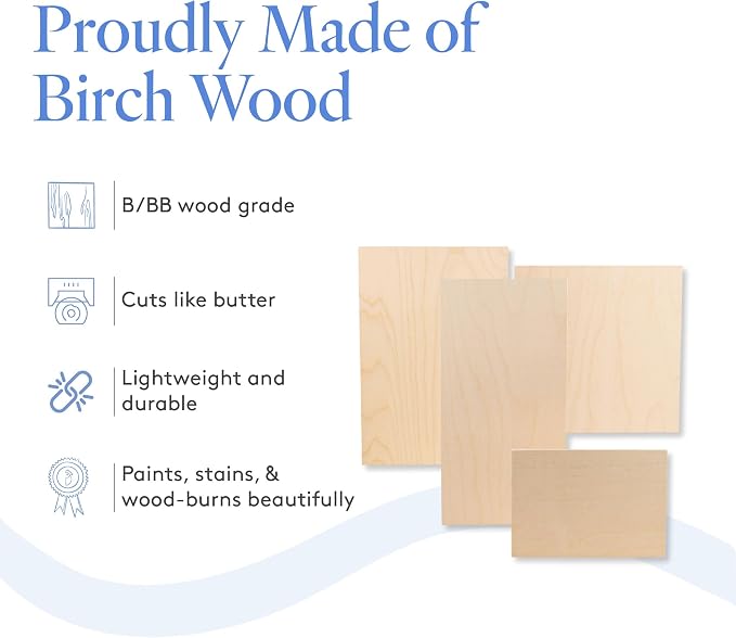 Baltic Birch Plywood 12 x 12 x 3/4 Inch - 18 mm Craft Wood, B/BB Grade, Stronger Than Basswood Sheets/Balsa Wood, Perfect for Laser, CNC Cutting, Shelf Boards 12 inch Wide, by Woodpeckers - Image 4