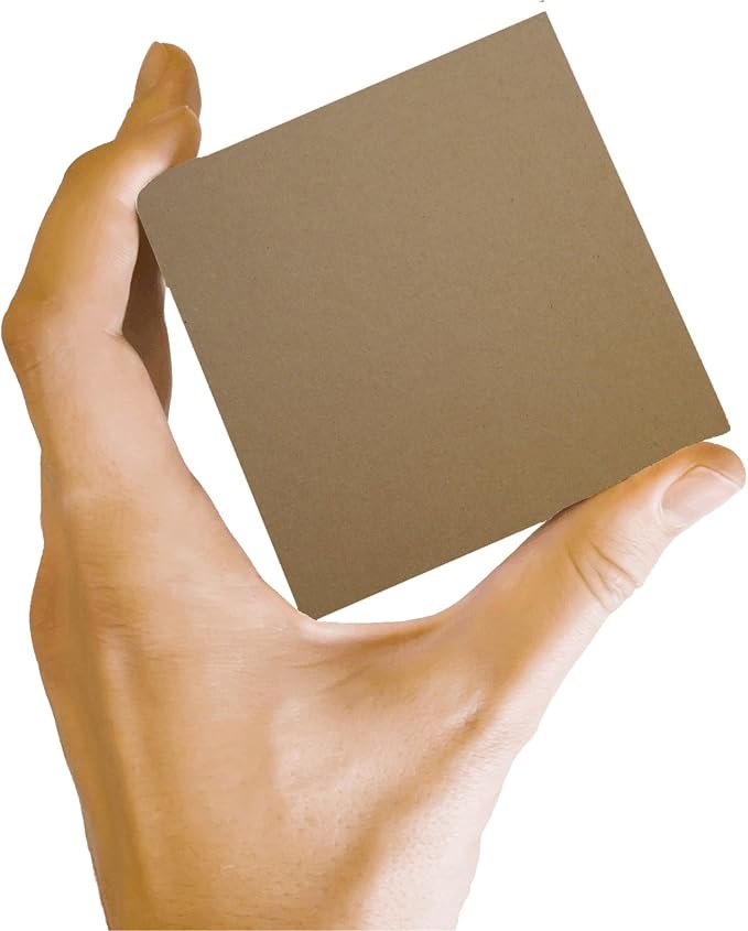 50 Sheets 6x6 inch 100pt Brown Chipboard .100 Caliper Recycled Materials Kraft Thick DIY Crafts, Designer Scrapbook Albums, Handcrafted Boxes, Frames, Storage, Heavy Duty Projects - Image 9