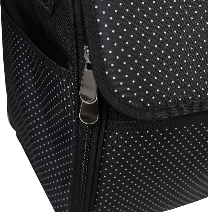 Everything Mary Collapsible Sewing Machine Case, Black Dot - Craft Rolling Tote Cover Bag with Wheels for Brother, Singer & Most Machines - Storage Organization Carrying Cart for Accessories - Image 6